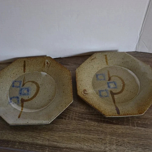 Handmade  Pottery Plates - Picture 1 of 5